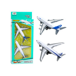 2Pcs/Set Pull Back Airplane Baby Gliding Airliner Toy Mini Alloy Airplane - A, China