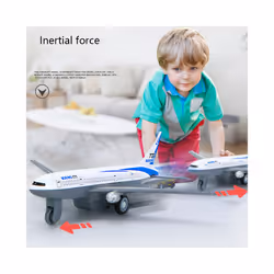 2Pcs/Set Pull Back Airplane Baby Gliding Airliner Toy Mini Alloy Airplane - A, China