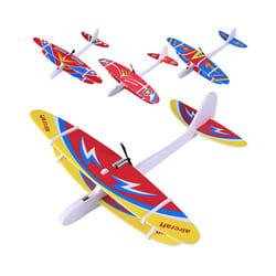 Big Foam Plane Glider Hand Throw Airplane Light Inertial EVA Bubble Planes - Random color, China