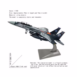 JASON TUTU Diecast Metal 1/100 Scale US Army F-15E Strike Eagle All-weather - F-15E Fighter