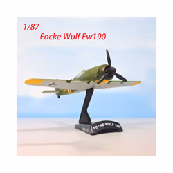 Diecast 1/87 Scale Focke Wulf Fw190 Fw-190 German World War II Aircraft - A