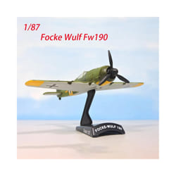 Diecast 1/87 Scale Focke Wulf Fw190 Fw-190 German World War II Aircraft - A