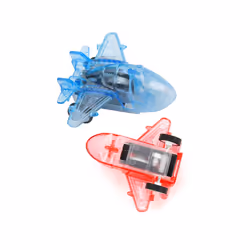 2PCS Transparent Pull Back Plane Kids Party Favor Toys Sets Baby Shower - Random Color