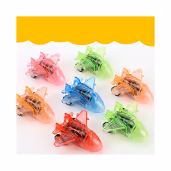 2PCS Transparent Pull Back Plane Kids Party Favor Toys Sets Baby Shower - Random Color