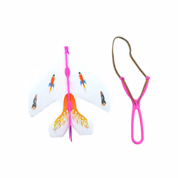 NEW Foam Glider Slingshot Airplane Model Toys for Children Boys Outdoor - 1SET, CN
