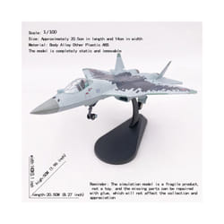 JASON TUTU 1/100 Scale Russian Su 57 fighter stealth aircraft model Su-57 - Su-57