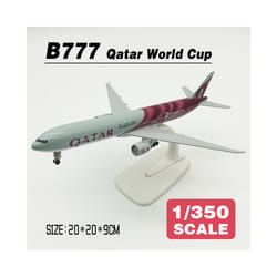 Plane Model 20cm Scale 1:350 Qatar Airways B777 Metal Diecast Airplane - With Box-B777