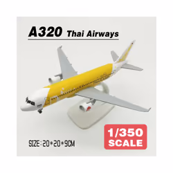 Plane Model 20cm Scale 1:350 Thai Airlines A320 Metal Diecast Airplane - With Box-A320