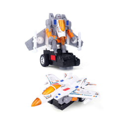 Electric Deformation Robot Fighter Toy Car DIY Assembling Model Aircraft - Fighter