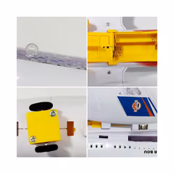 Airplane Toys For Kids Airplane Toys With LED Flashing Light Music Bump - blue tail, China