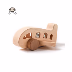 Wooden Toys Baby Toys Wooden Model Plane Baby Wooden Airplane Toy Woodiness - Wooden Plane 2