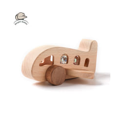 Wooden Toys Baby Toys Wooden Model Plane Baby Wooden Airplane Toy Woodiness - Wooden Plane 2