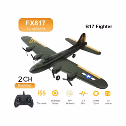 RC Airplane FX817 B17 Aircraft Remote Control Plane Fixed-Wing 2.4GHz - China, With 1 battery