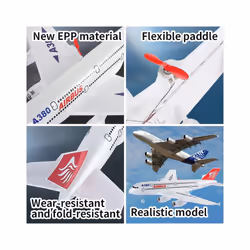 RC Airplane Airbus A380 Boeing 747 RC Plane Remote Control Aircraft 2.4G - White