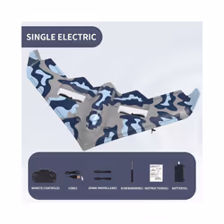 RC Glider Airplane LED Light Hand Throwing Fixed Wing Foam Outdoor Electric - With retail box