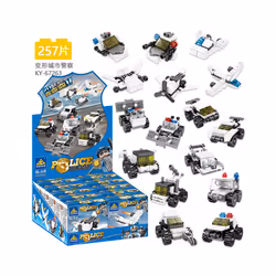City Police Transformer Airplane Car Building Block Sports Vehicle Technical - 67263- 257PCS