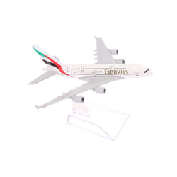 16cm 1:400 Metal Aircraft Replica Emirates Airlines A380 Airplane Diecast - as pic
