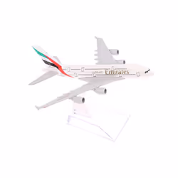 16cm 1:400 Metal Aircraft Replica Emirates Airlines A380 Airplane Diecast - as pic