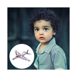 Blush Foam Airplanes Epp Froth Fighter Model Kids Models USB Charged Electric - As Shown