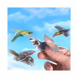 25 Pcs Gift Bag Foams Airplane Gliders Kids Planes Toy Classroom Toys - Random Color
