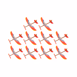 Fighter Glider Planes Model Handmade Airplane Toy Aircraft Toys Rubber - Random Color