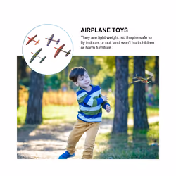 24 Pcs Airplane Model Small Toy Kid's Toys Kids Playset Flying Gliders - Random Color