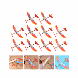 Airplane Model Rubber Band Powered Aircraft Kids Educational Plaything - Random Color