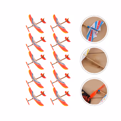Airplane Model Rubber Band Powered Aircraft Kids Educational Plaything - Random Color