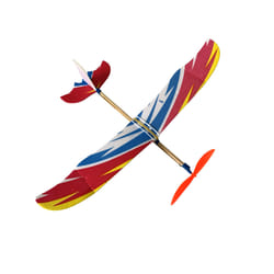 Rubber Band Powered Airplane Aircraft Toys Bird Design Educational DIY - Colorful