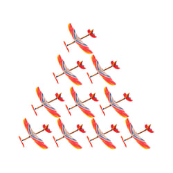 10 Pcs Airplane Model Kids Toys Educational Plaything Summer Outdoor Rubber - Random Color