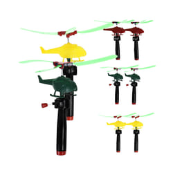 Pull Line Airplane Toy Outdoor Kids Flying Toys Interactive Professional - Random Color