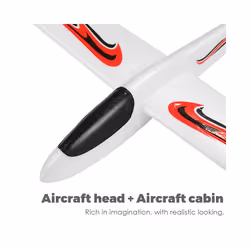 Airplane Model 99cm Throwing Whirly Flying Glider Planes Glider Airplane - As Shown