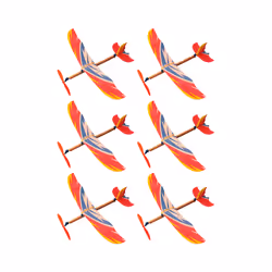 Airplane Model Children DIY Plaything Kids Toys Handmade Glider Planes - Random Color
