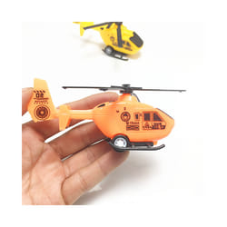 6pcs Back Airplane Back Vehicle Pullback Helicopter Toys Birthday Party - As Shown