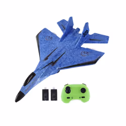Airplane Model Toys Foam Anti Collision Model RC Plane Toy Easy to Control - Blue