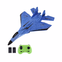 Airplane Model Toys Foam Anti Collision Model RC Plane Toy Easy to Control - Blue