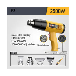 Hot Air Gun LCD Temperatures Adjustable Mini Heat Gun Thermal Blower Shrink - 110V US Plug