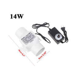 2inch 50mm Duct Ventilation Fan Exhaust Fan for Dog Pet House Kitchen - 14W