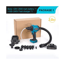 6IN1 Wireless Air Blower Electric Mini Dust Blower Cordless Inflator Vacuum - EU plug
