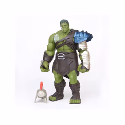 35cm Big Size Avengers Marvel Thor 3 Ragnarok Hands Moveable Hammer Battle Axe Gladiator Hulk BJD Action Figure Model Toy - with weapon