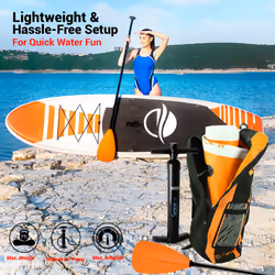 SereneLife Inflatable Stand Up Paddle Board, SUP Board- Paddleboards for Adults & Youth, Paddle Board Accessories,15.25 cm Thick Standup Paddleboardin