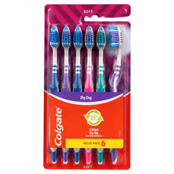 Colgate Toothbrush Zig Zag Soft 6pk