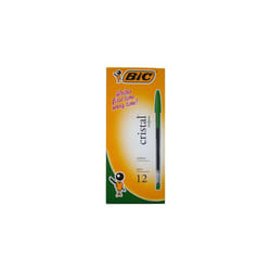 BiC Cristal Original Ballpoint Pen (12/box) - Medium, Green