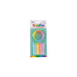 Alpen Birthday Candles with Holders (24pk) (Spiral)
