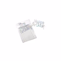 Alpen Happy Birthday Metallic Cake Topper (Iridescent)