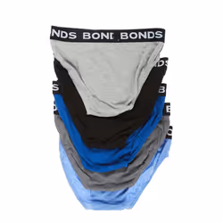 Bonds 5 Pack Mens Assorted Colour Cotton Hipster Briefs Comfy Undies Underwear M8DM5T 01K - XL