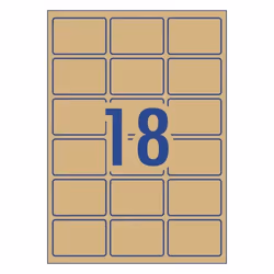 Avery 980017 printer label Brown Self-adhesive printer label