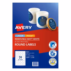 Avery 910007 printer label White Self-adhesive printer label