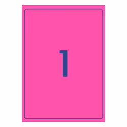 Avery 35998 printer label Pink Self-adhesive printer label