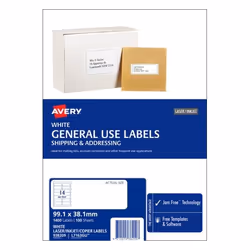 Avery 938209 printer label White Self-adhesive printer label